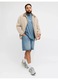 Jack & Jones Plus Мъжки къси дънкови панталони големи размери, с висока талия, от памук, Relaxed Fit, Tony, Черен, Светлосин