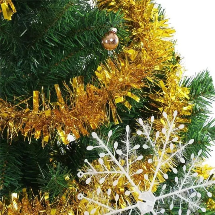 Коледна гирлянда tinsel STALVA-CJ-K0502-20260825-1725, метална, златна, 30 м