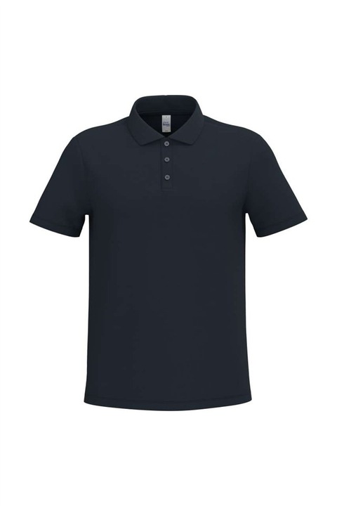 Férfi pamut piké póló 200 g/m², egyenes szabású, 3 gombos, iDeal Basic IB220, Ideal Navy, L