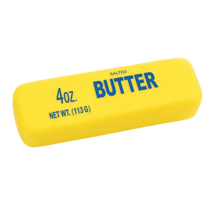 Squishy Butter с пяна FONIX, Антистрес играчка Slow Rising, Ултра мека текстура, Пухкав интериор с пяна, Fidget играчка за деца и възрастни, Сензорна релаксация, Забавен подарък и Весела декорация за офис, Жълт