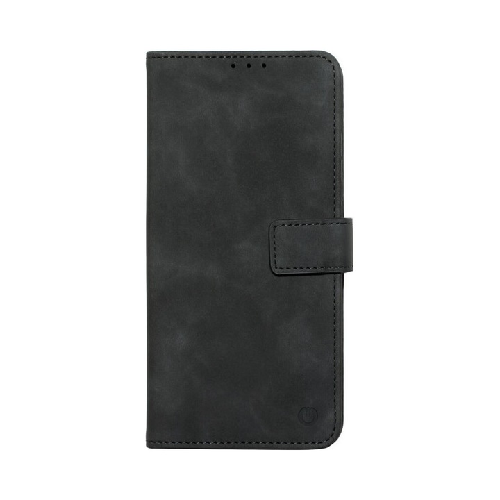 Husa de protectie tip carte CENTO Lima compatibila cu Honor 600 Lite, Negru, Premium, Piele ecologica, Inchidere magnetica, Protectie Sporita, Anti soc, Anti zgarieturi, Functie de stand