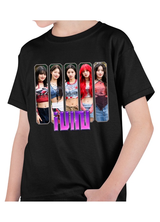 Gyerek Fiú Póló I-dle Kpop Yuqi Soyeon Merch Gidle, Fekete