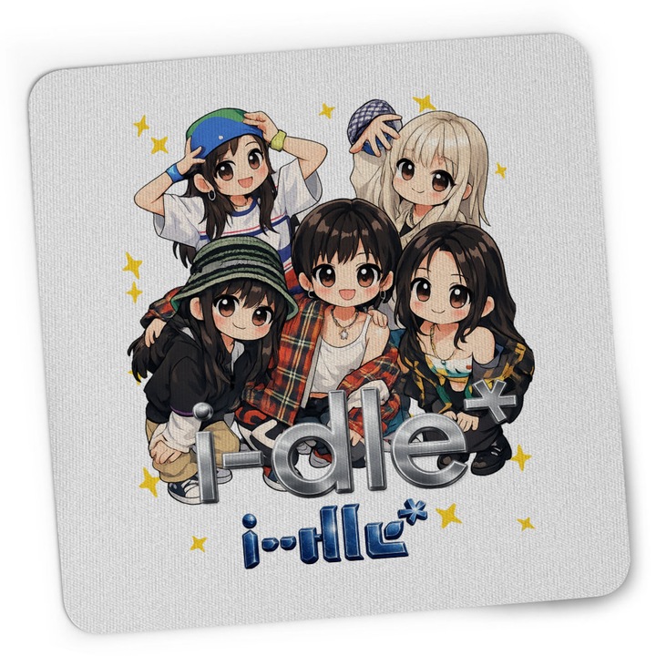 Mousepad I-dle Korea Kpop Merch Bts GI-dle, 21x19cm