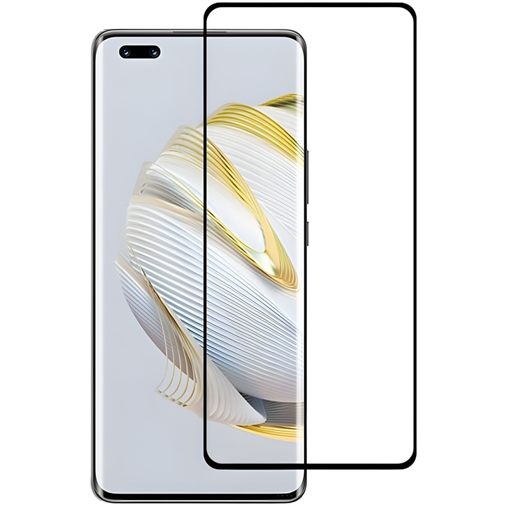 Izmael 3D edzett üveg Huawei Nova 10 Pro-hoz - Fekete