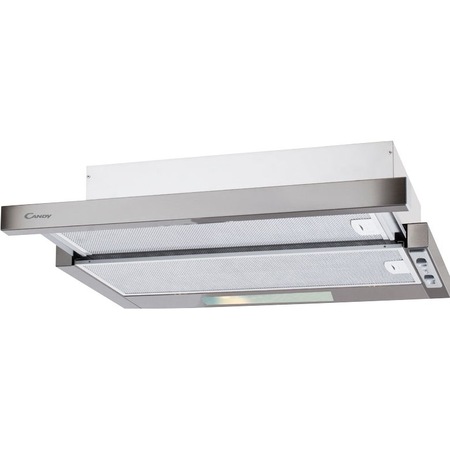 Hota incorporabila telescopica Candy CBT6130X, Putere de absorbtie 193 mc/h, 1 motor, 60 cm, Inox