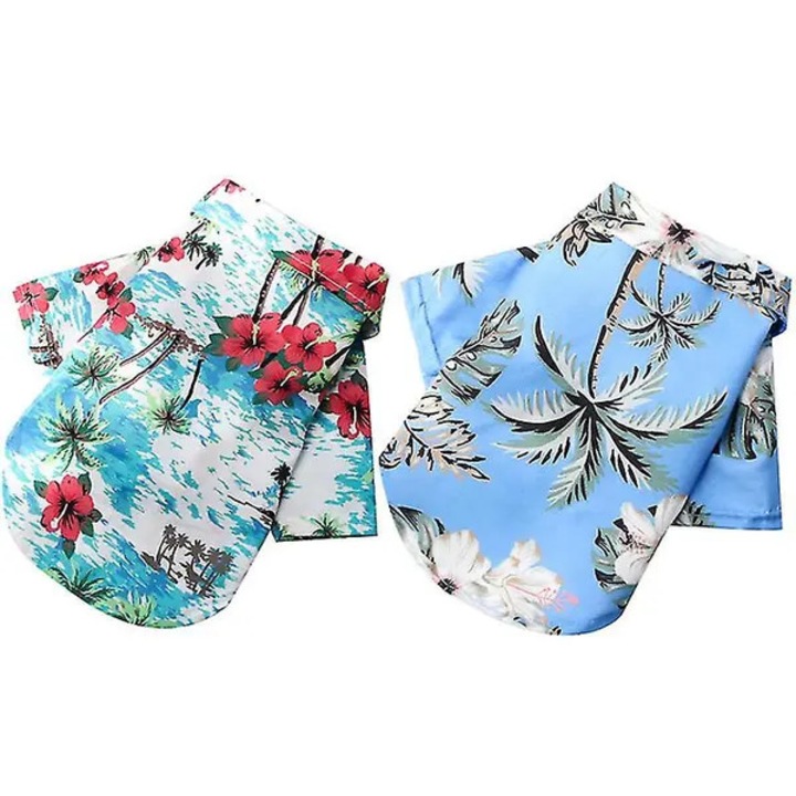 2 db kutyapóló szett, Hawaii, poliészter, többszínű, XS-XXL