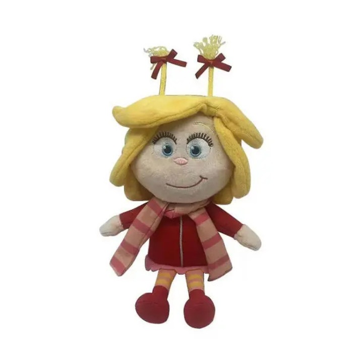 Плюшена играчка, Cindy Lou, 30x15см, бяло-червено