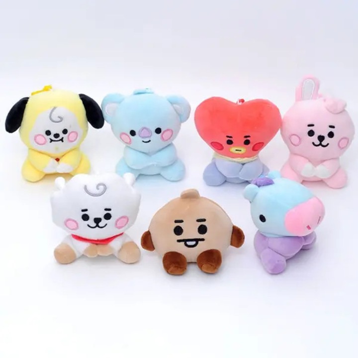 BTS BT21 COOKY többszínű plüssjáték 12cm medál