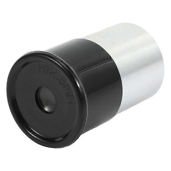 Okulár teleszkóp 12.5mm, optikai üveg, fekete-ezüst, 4x2.7cm