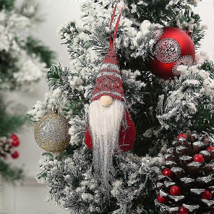 Figurina decorativa Craciun gnom, multicolor, 1 buc