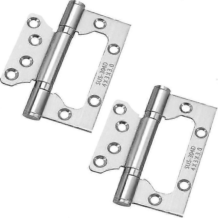 Balamale usa, 4 buc, otel inoxidabil, 100x75x3mm, argintiu