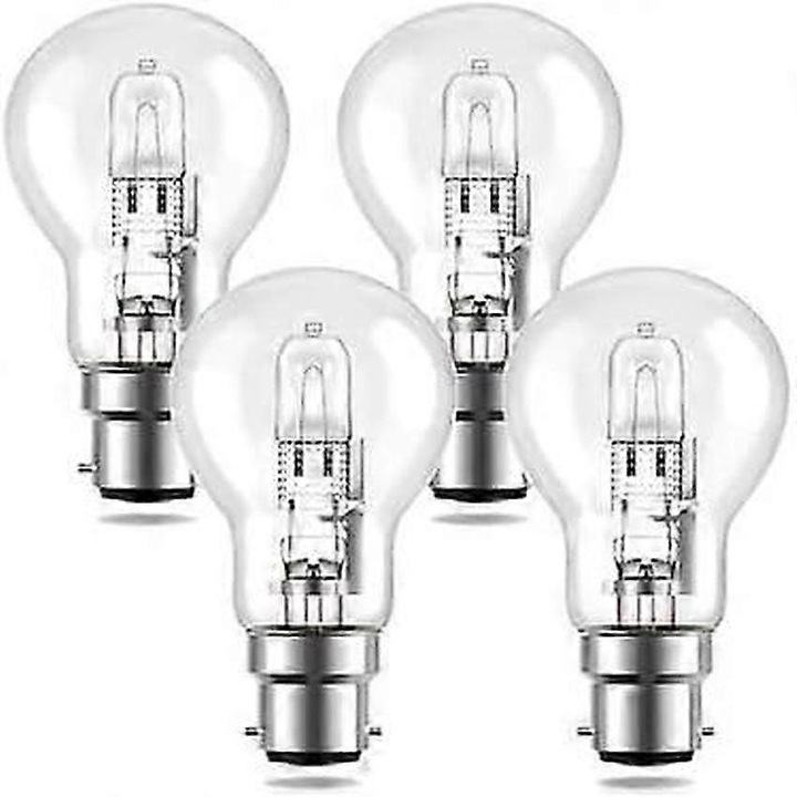Bec halogen B22 100W 2700K A55 alb cald set 4 buc