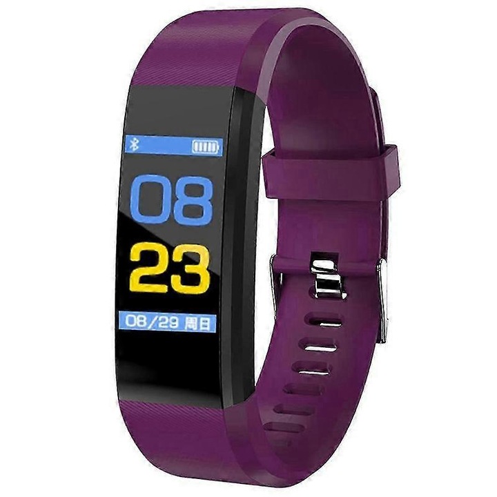 Bratara fitness smartband, touch control, negru, 43x18x12mm