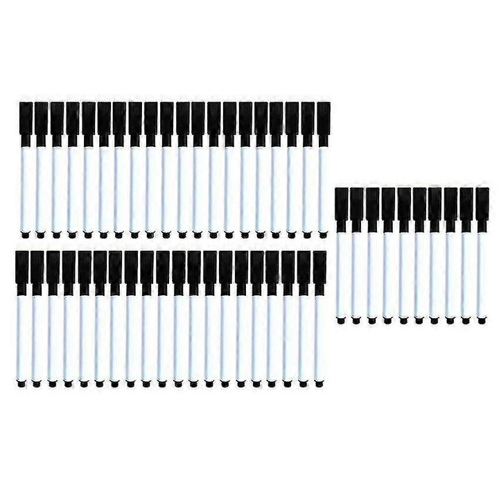 Marker pentru tabla alba, set 50 buc, negru, 11.4cm