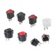 Mini Billenőkapcsoló ON/OFF SPDT 250V 3A 2 Pólusú - PIROS
