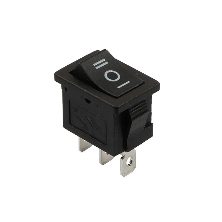 KCD1-103 Billenőkapcsoló SPDT 3 Állású 21x15 mm - Fekete