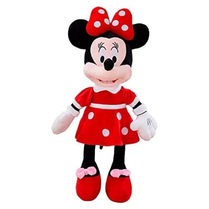 Jucarie de plus, papusa Minnie Mouse, moale, 35cm, multicolor