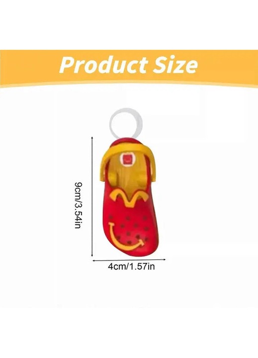 Комплект мини ключодържатели McDonald's, 10 модела, многоцветен, 5x3см
