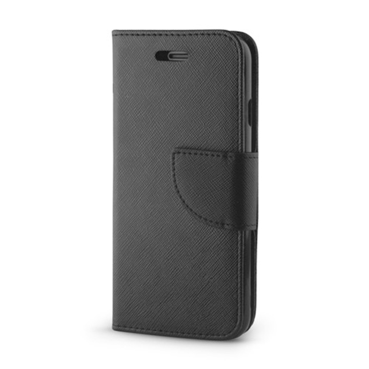 Husa de protectie TFO pentru Samsung Galaxy A41, Piele ecologica, Negru