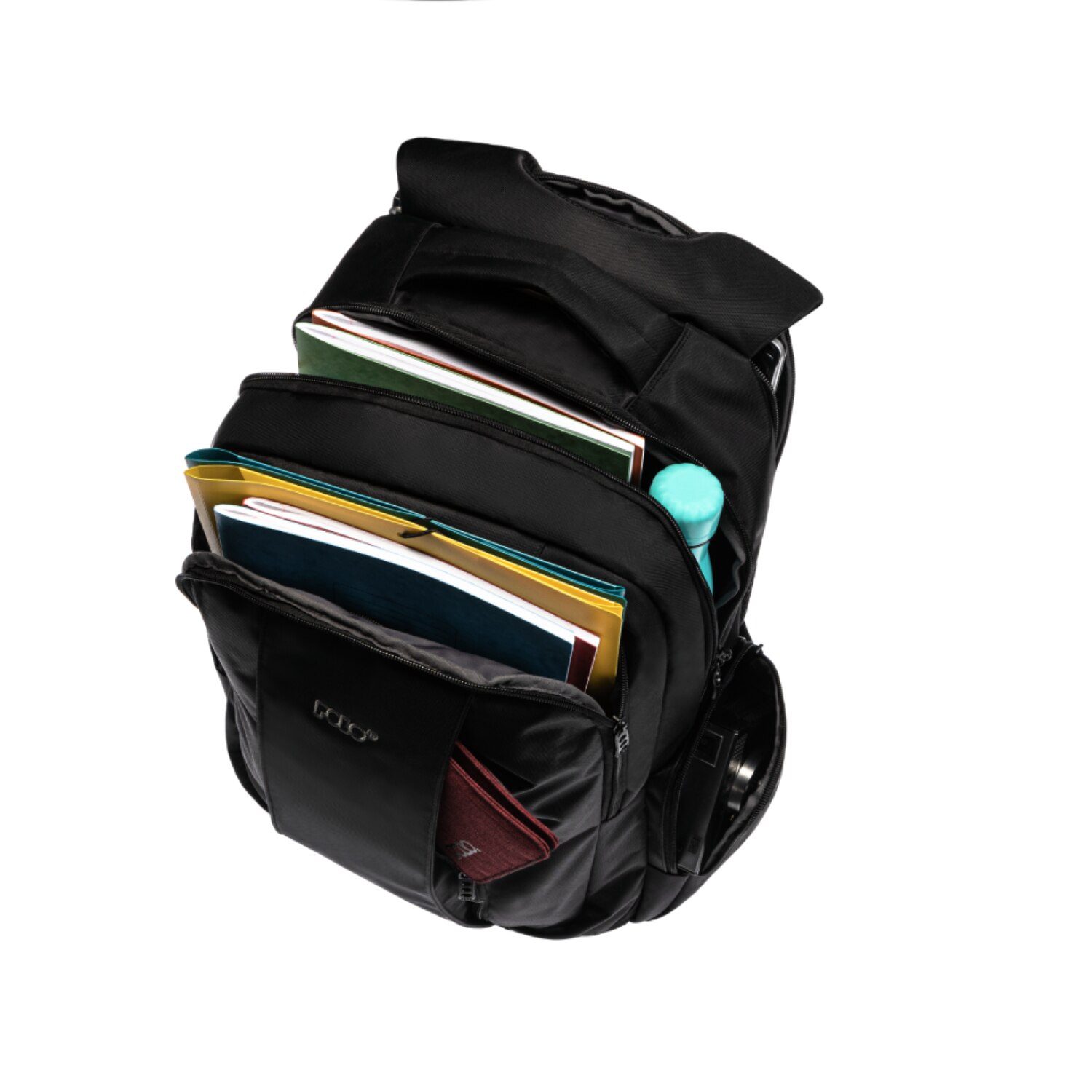 Rucsac laptop POLO Charger, 25L, portocaliu-galben, 50x32x18cm