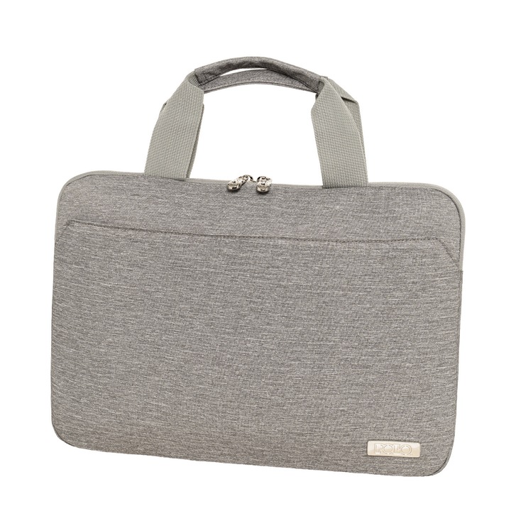 Geanta laptop POLO Elyro minimalista gri deschis 28x38x2cm 2L