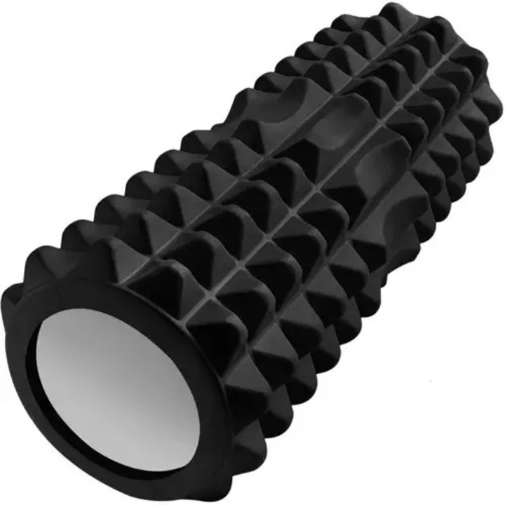 Масажен ролер (foam roller) CJ-CDON-K0238-260831-686, текстуриран от пяна, черен