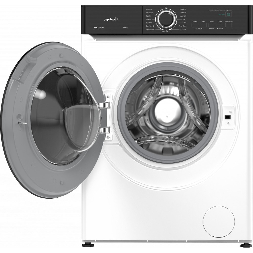 Masina de spalat rufe Arielli AWM-10454INV, 10 kg, 1400 rpm, Motor Inverter, Clasa A, Steam, Alb