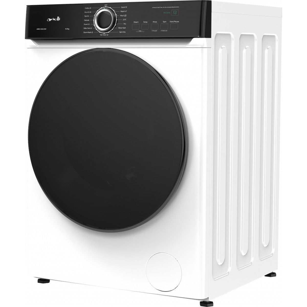 Masina de spalat rufe Arielli AWM-10454INV, 10 kg, 1400 rpm, Motor Inverter, Clasa A, Steam, Alb
