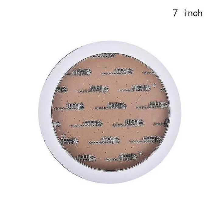 Rama foto rotunda 7 inch alb DIY modern