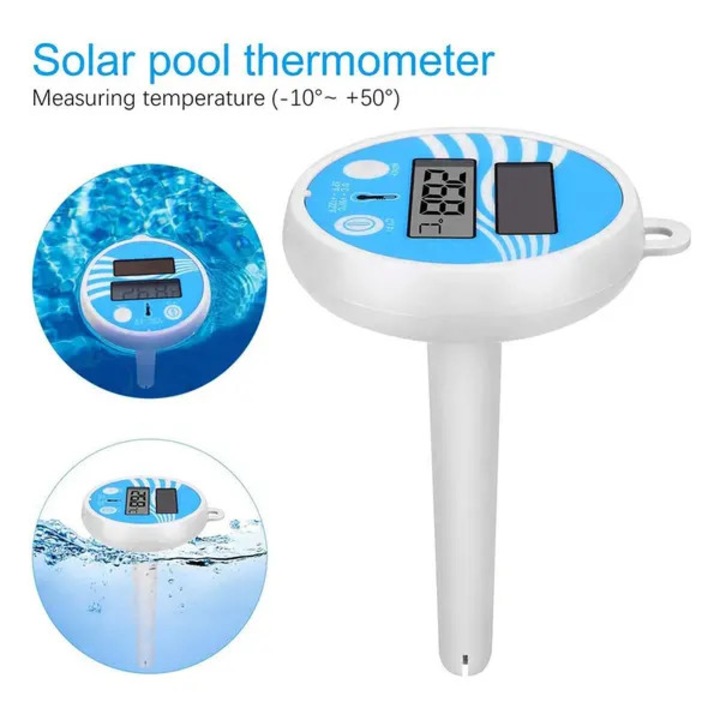 Termometru lichid pentru piscina, digital, plastic, 0-50°C, 15x5cm