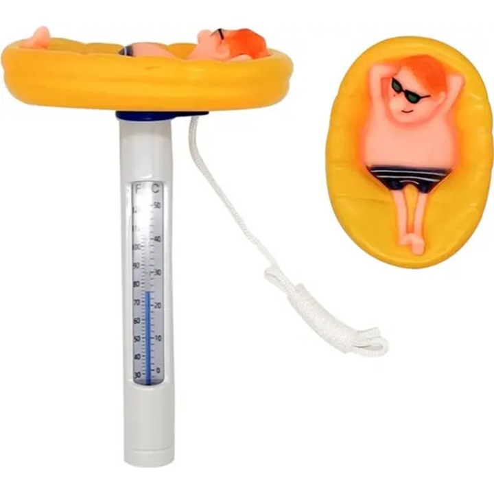 Termometru piscina plutitor, desene, 18.5x12x9cm, rezistent la apa