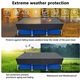 Husa pentru piscina dreptunghiulara 220x150cm negru rezistenta UV impermeabila