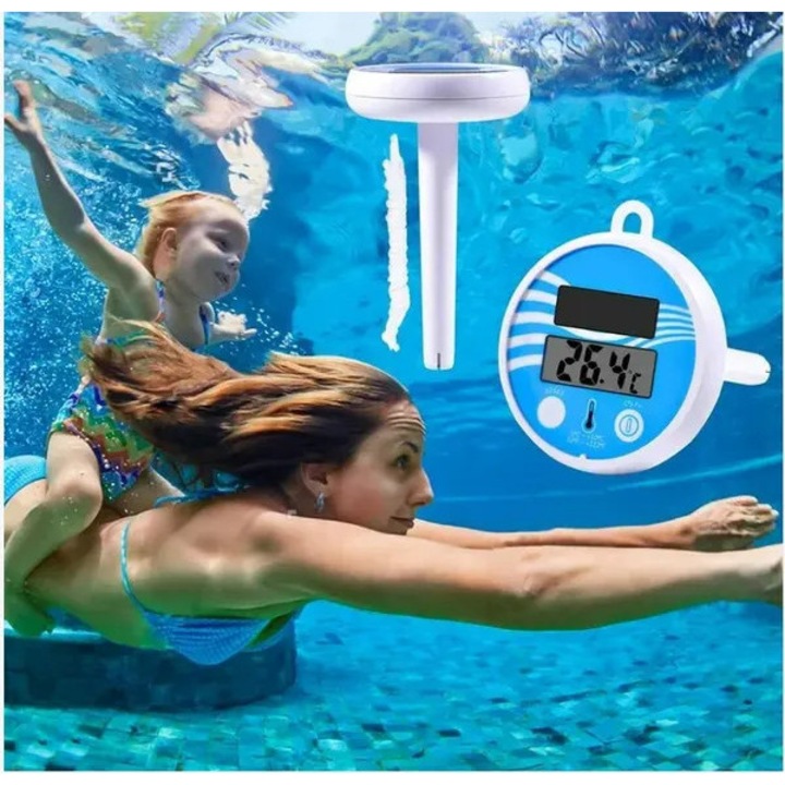 Termometru pentru piscina, precizie ridicata, plutitor, alb, 0-50°C