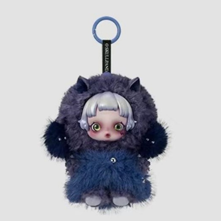 Plüssjáték Skullpanda 3.0 Sleepless Theater, POP MART, születésnapi ajándék, egyedi csomagolású, 17 cm, kék