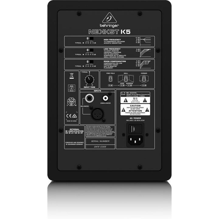 Boxa Behringer NEKKST K5, negru, 150W, cu fir