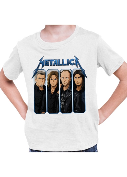 Gyerek Fiú Póló Metallica Four Horsemen Merch, Fehér