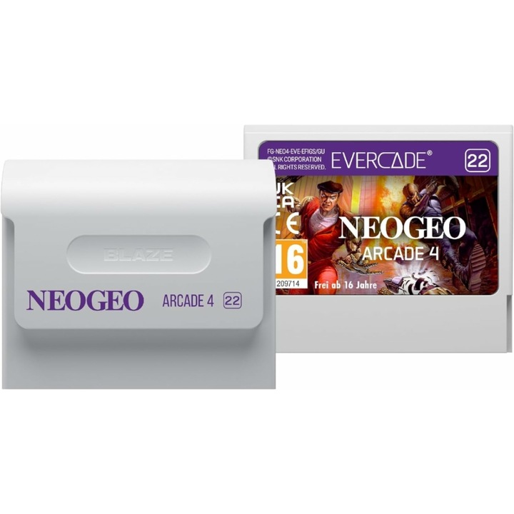 Játékszoftver csomag, Evercade #22, NEOGEO Arcade 4, 8in1, Retro, Multi Game