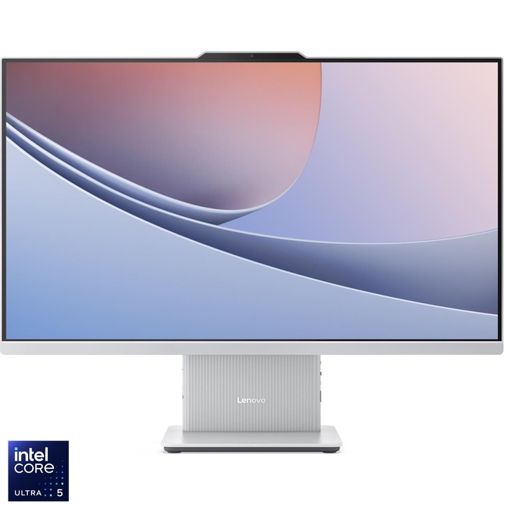Lenovo IdeaCentre AIO 27ILL11 All-in-One asztali számítógép, Intel Core™ Ultra 5 226V, 27" Full HD, IPS, 16GB LPDDR5X, 512GB SSD, Intel® Arc™ Graphics 130V, No OS, Nemzetközi angol billentyűzet, Cloud Grey