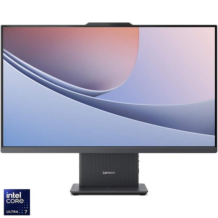 Настолен компютър All-in-One Lenovo IdeaCentre AIO 27ILL11, Intel Core™ Ultra 7 256V, до 4.8GHz, 27" Full HD, IPS, 16GB LPDDR5X, 512GB SSD, Intel® Arc™ Graphics 140V, No OS, Luna Grey