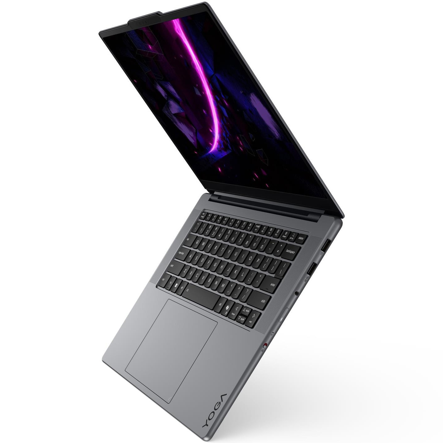 Laptop Lenovo Yoga Pro 7 15IPH11 cu procesor Intel Core™ Ultra 7 356H pana la 4.7GHz, 15.3" 2.5K WQXGA, OLED, 32GB LPDDR5x, 1TB SSD, NVIDIA GeForce RTX™ 5050 8GB GDDR7, Windows 11 Home, Luna Grey, 3Y Premium Care