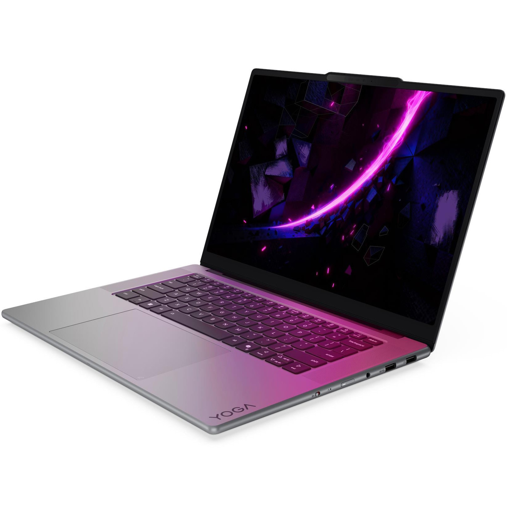 Laptop Lenovo Yoga Pro 7 15IPH11 cu procesor Intel Core™ Ultra 7 356H pana la 4.7GHz, 15.3" 2.5K WQXGA, OLED, 32GB LPDDR5x, 1TB SSD, NVIDIA GeForce RTX™ 5050 8GB GDDR7, Windows 11 Home, Luna Grey, 3Y Premium Care