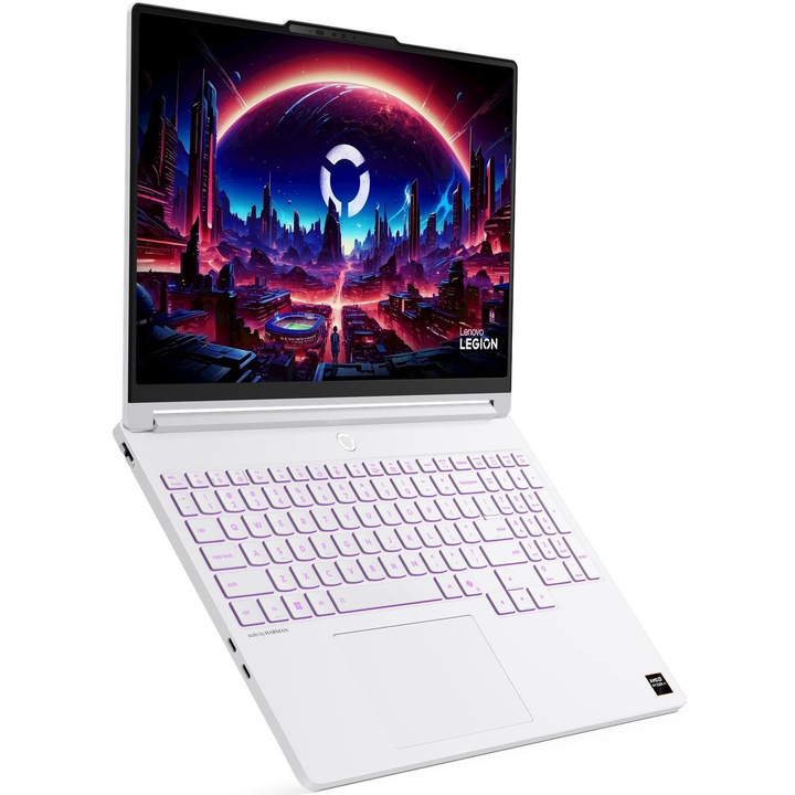 Laptop Lenovo Gaming 15.3'' Legion 5 15AGP11, WQXGA OLED 165Hz, Procesor AMD Ryzen™ AI 9 465 (24M Cache, up to 5.0 GHz), 32GB DDR5, 1TB SSD, GeForce RTX 5070 8GB, No OS, Glacier White, 3Yr Onsite Premium Care