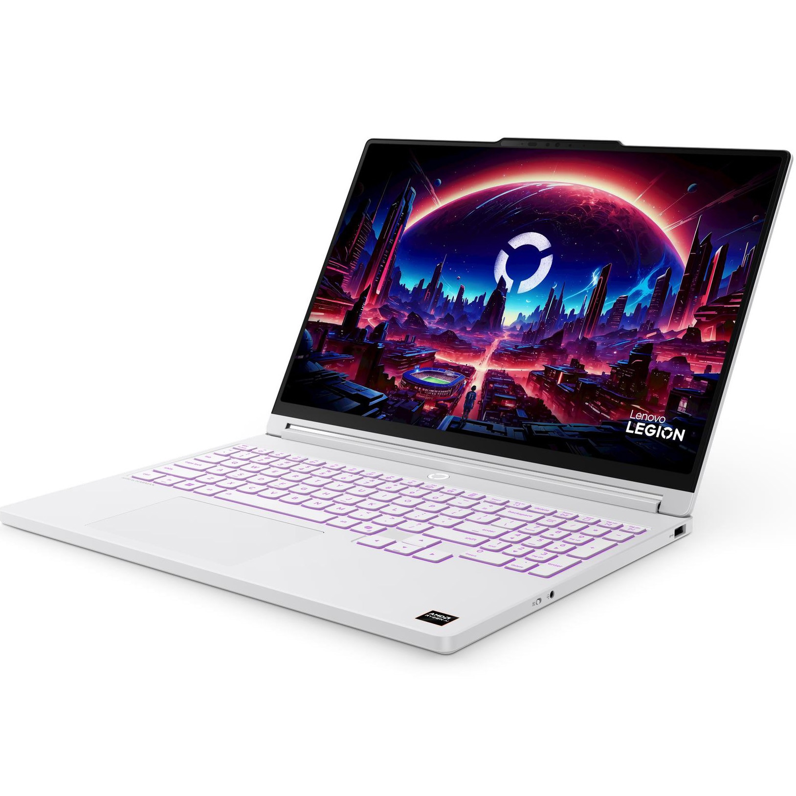 Laptop Lenovo Gaming 15.3'' Legion 5 15AGP11, WQXGA OLED 165Hz, Procesor AMD Ryzen™ AI 9 465 (24M Cache, up to 5.0 GHz), 32GB DDR5, 1TB SSD, GeForce RTX 5070 8GB, No OS, Glacier White, 3Yr Onsite Premium Care