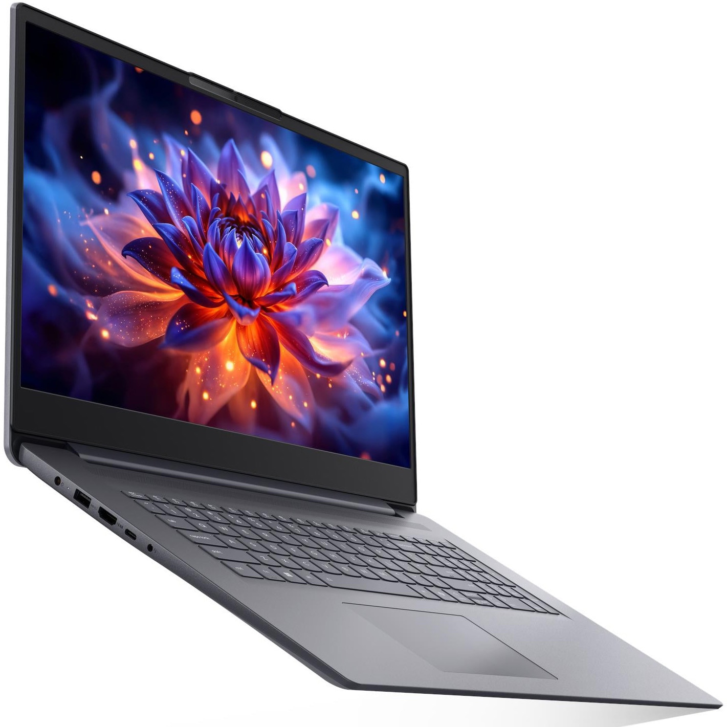 Laptop Lenovo IdeaPad Slim 3 17IWC11 cu procesor Intel Core™ 5 320 pana la 4.6GHz, 17.3" Full HD, IPS, 16GB DDR5, 512GB SSD, Intel® Graphics, No OS, Luna Grey, 3y Courier or Carry-in