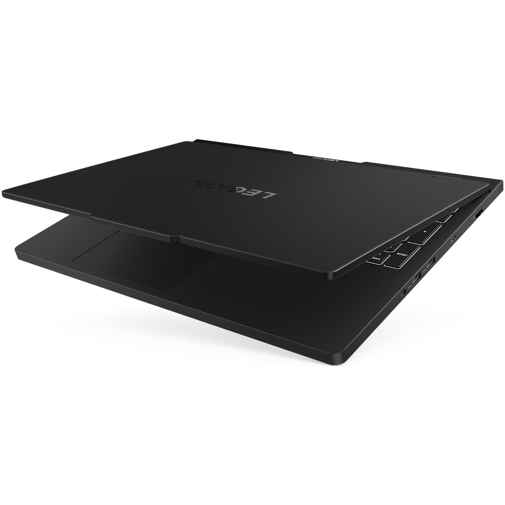 Laptop Gaming Lenovo Legion Pro 5 16ADR10 cu procesor AMD Ryzen™ 7 8745HX pana la 5.1GHz, 16" WQXGA, OLED, 165Hz, 24GB DDR5, 1TB SSD, NVIDIA GeForce RTX™ 5060 8GB GDDR7, No OS, Eclipse Black, 3Y on-site Premium Care