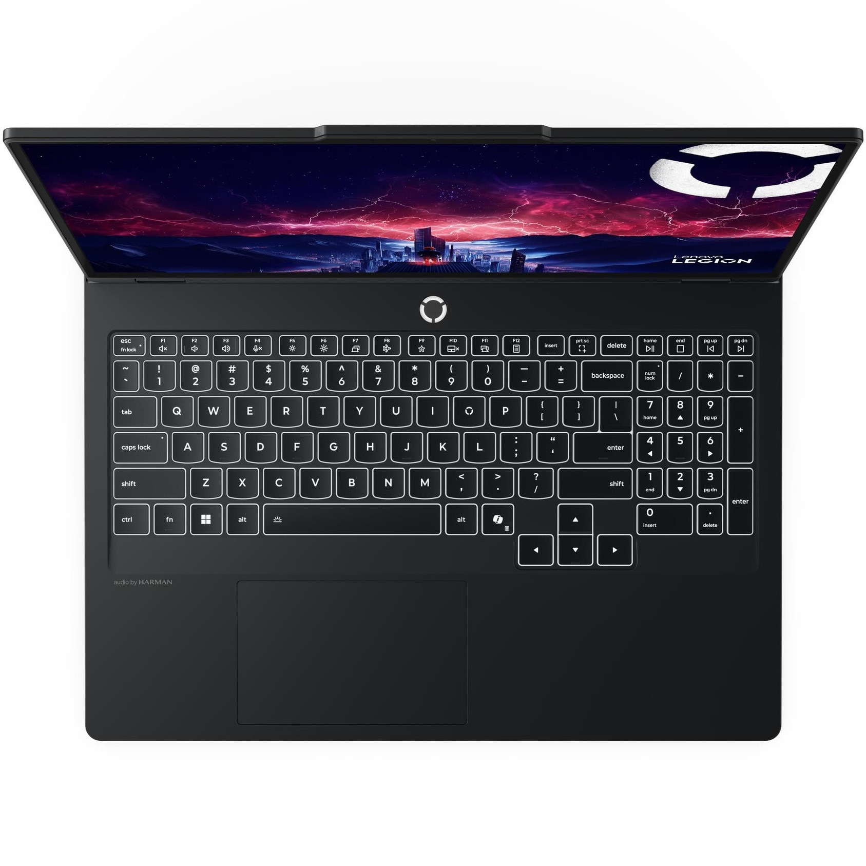 Laptop Gaming Lenovo Legion Pro 5 16ADR10 cu procesor AMD Ryzen™ 7 8745HX pana la 5.1GHz, 16" WQXGA, OLED, 165Hz, 24GB DDR5, 1TB SSD, NVIDIA GeForce RTX™ 5060 8GB GDDR7, No OS, Eclipse Black, 3Y on-site Premium Care