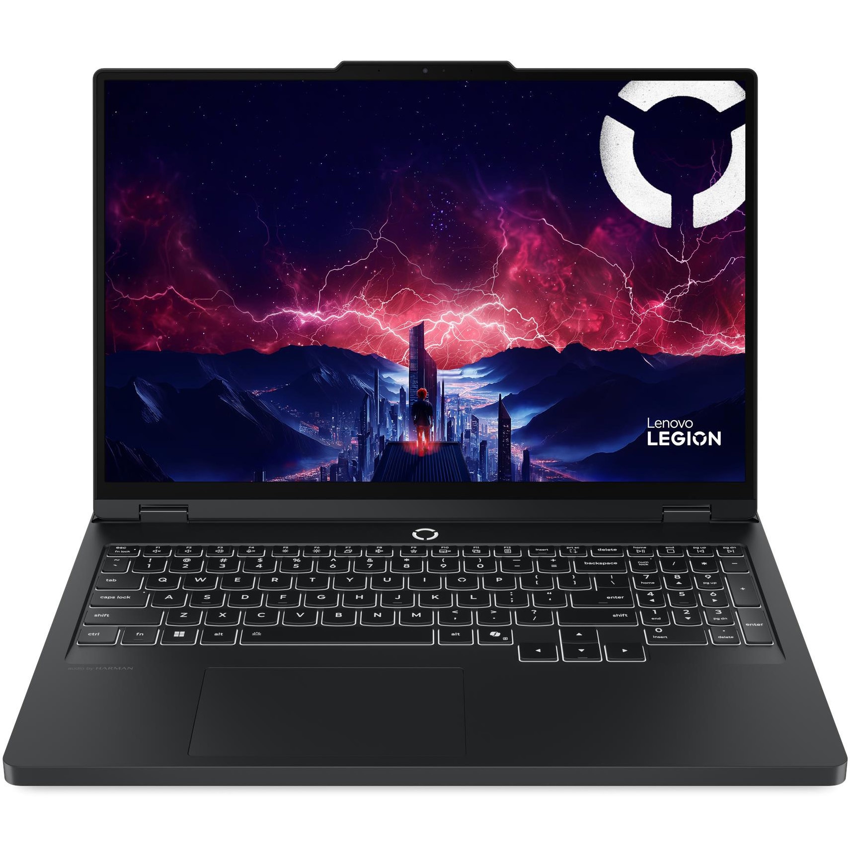 Laptop Gaming Lenovo Legion Pro 5 16ADR10 cu procesor AMD Ryzen™ 7 8745HX pana la 5.1GHz, 16" WQXGA, OLED, 165Hz, 24GB DDR5, 1TB SSD, NVIDIA GeForce RTX™ 5060 8GB GDDR7, No OS, Eclipse Black, 3Y on-site Premium Care