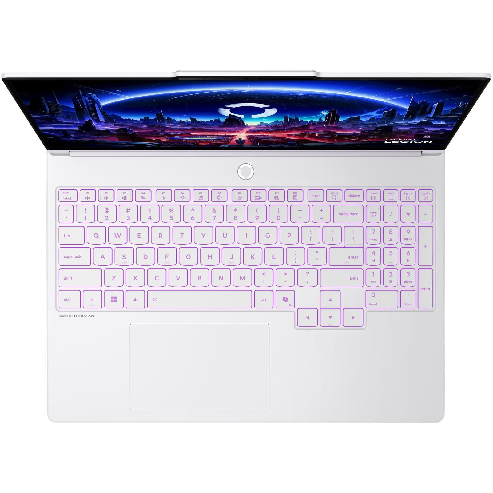 Laptop Gaming Lenovo Legion 5 15IAX11 cu procesor Intel Core™ Ultra 9 290HX Plus pana la 5.5GHz, 15.3" WQXGA, OLED, 165Hz, 32GB DDR5, 1TB SSD, NVIDIA GeForce RTX™ 5070 12GB GDDR7, No OS, Glacier White, 3Y on-site Premium Care