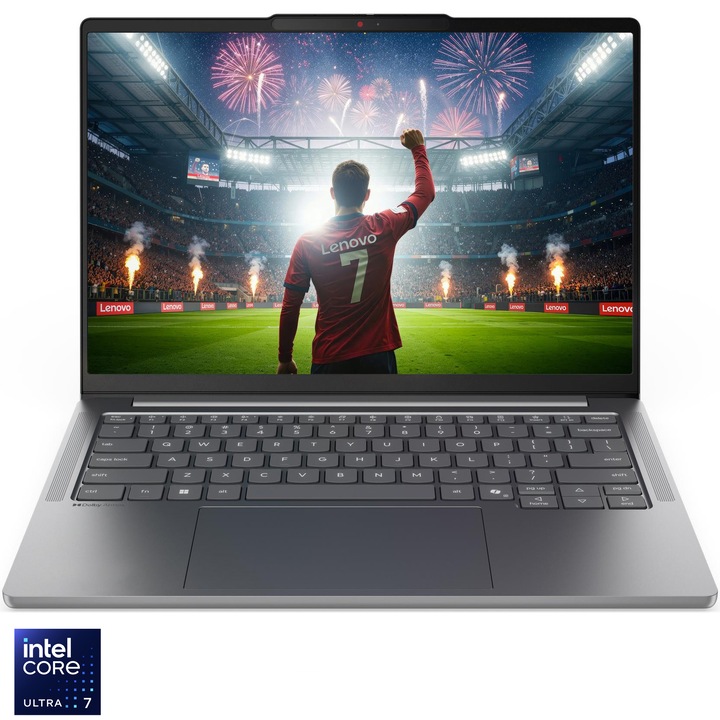 Laptop Lenovo 14'' IdeaPad Pro 5 14IPH11, 2.8K OLED 120Hz VRR, Procesor Intel® Core™ Ultra 7 356H (18M Cache, up to 4.70 GHz), 32GB LPDDR5X, 1TB SSD, Intel Graphics, No OS, Luna Grey