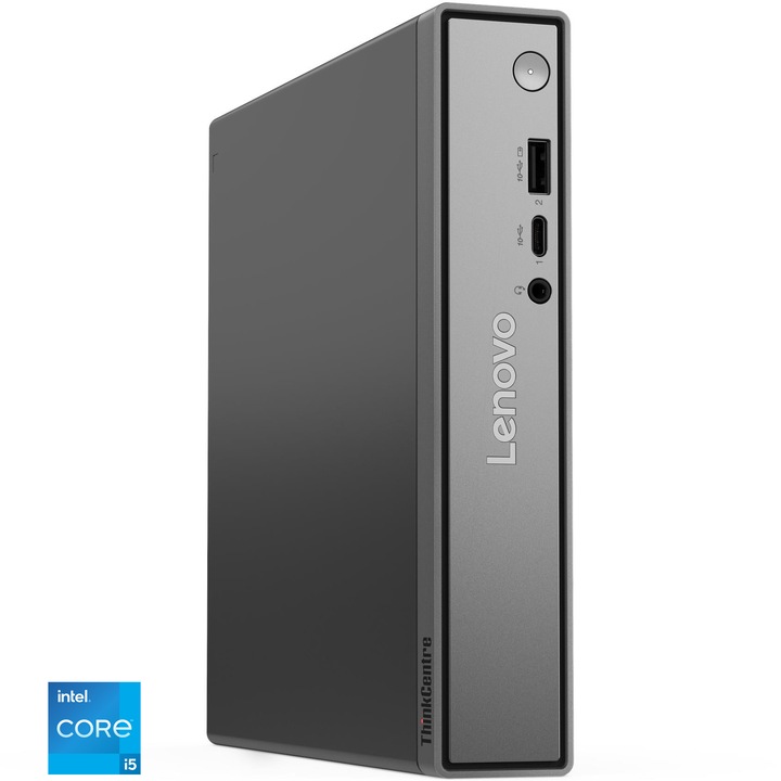 Lenovo ThinkCentre neo 50q Gen 5 asztali számítógép Intel Core™ i5-13420H processzorral, akár 4,6 GHz-ig, 16 GB DDR5, 512 GB SSD M.2 2280, Intel® UHD Graphics, No OS, Fekete